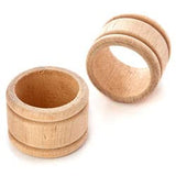 Factory Direct Craft Set of 12 Unfinished Birch Wood Napkin Rings - Natural Wooden Napkin Holders Ready to Finish for DIY Crafts and Table Decor Factory Direct Craft