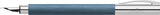 FABER-CASTELL 147142 Faber Castel Fountain Pen, EF Fine Point, Ambition Resin, Blue, Dual-Use Faber-Castell