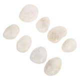 EXCEART 8pcs Painting Stone White Decor River Rocks Smooth Painting Rocks Painting Kindness Rocks Bundle River Kids Decor Painting Pebbles EXCEART