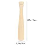 Toyvian Unfinished Mini Wooden Baseball Bats and Balls Unpainted Wood Baseball Bats for Scrapbooking and DIY Craft Projects Toyvian