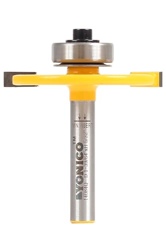 Yonico Biscuit Cutter Joint Slot Router Bit 1/4-Inch Shank 14084q - WoodArtSupply