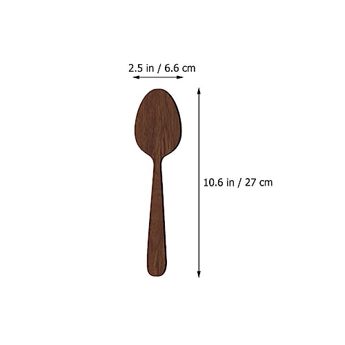 ABOOFAN 1 Set Wooden Fork Spoon Sign Room Decor Dining Room Wall Decor Kitchen Rustic Art Fork and Spoon Wall Decor Wall Decor Living Room Eat Sign - WoodArtSupply