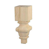 Van Dyke's Restorers Unfinished Maple Wood Classic 10 Inch Square Furniture Leg VAN DYKE'S RESTORERS