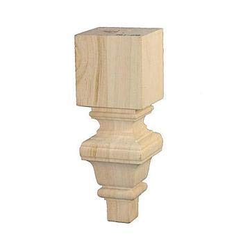 Van Dyke's Restorers Unfinished Maple Wood Classic 10 Inch Square Furniture Leg VAN DYKE'S RESTORERS