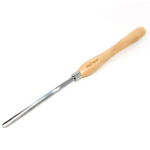 RGWOOD 1/2″ Spindle Gouge, M42 HSS Cryogenic Wood Lathe Turning Tool