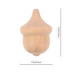 BESTOYARD 20Pcs Unfinished Wooden Peg Dolls Acorn Wood Craft Farmhouse Wooden Cut Out for Thanksgiving Fall Autumn Living Room Nursery Decor BESTOYARD