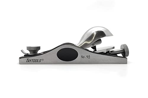 Taytools 777060, 9-1/2 Low Angle Block Plane Stainless Steel Knuckle Cap and Adjustment Screws, Adjustable Mouth Taytools