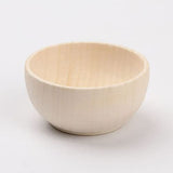 Toddmomy 5pcs Wooden Craft Bowls Unfinished,Unpainted Wooden Bowls Wood Crafts Bowls for DIY Craf Toddmomy