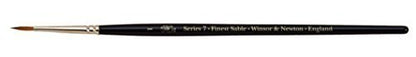 Winsor & Newton Series 7 Kolinsky Sable Brush, Round SH #1,Black