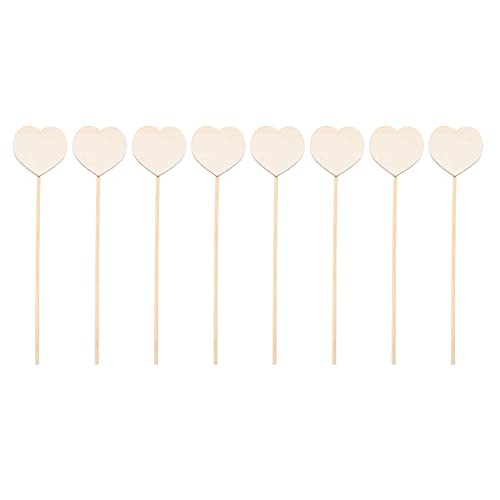 Toyvian Wooden Fairy Sticks Unfinished Fairy Sticks Girls Princess Party Stick Princess Fairy Wands Kit- 8PCS DIY Wooden Fairy Wands Toy DIY Magical Toyvian