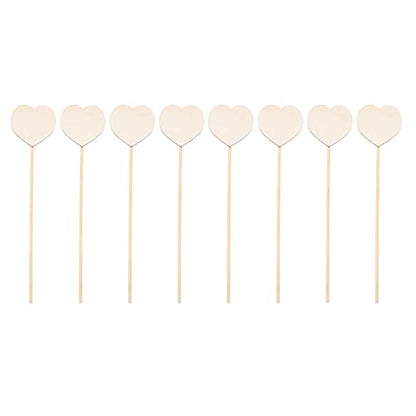 Toyvian Wooden Fairy Sticks Unfinished Fairy Sticks Girls Princess Party Stick Princess Fairy Wands Kit- 8PCS DIY Wooden Fairy Wands Toy DIY Magical