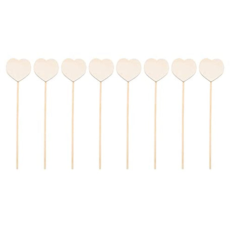 Toyvian Wooden Fairy Sticks Unfinished Fairy Sticks Girls Princess Party Stick Princess Fairy Wands Kit- 8PCS DIY Wooden Fairy Wands Toy DIY Magical Toyvian