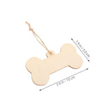 Yardenfun 1 Set Wooden Sign Decoration Pendant Imagination Holiday Adornments Decoupage Toys Graffiti Chips Unfinished Wooden Cutouts Pet Decorate Yardenfun