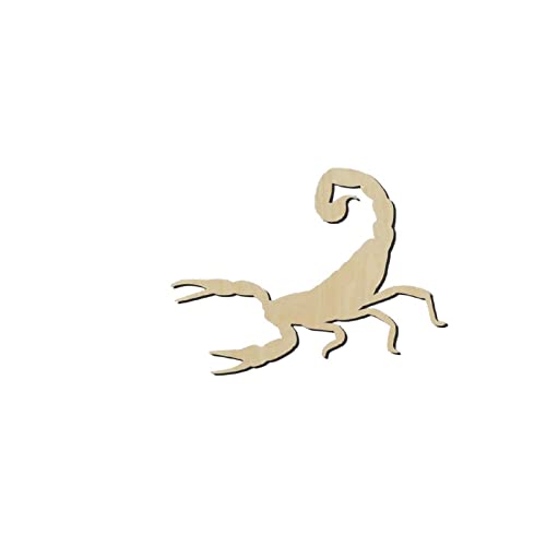 Scorpion Wood Craft Unfinished Wooden Cutout Art DIY Wood Signs Inspirational Wall Plaque Rustic Wall Art Decor for Home Front Door Entryway Porch Arupkeer