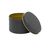 Bright Creations 24 Pack Candle Tins 8 oz with Lids and Labels for Candle Making (Black) Bright Creations