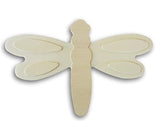 Unpainted Layered Dragonfly Wood Shape Decor - 4 3/8 x 6 7/8 x 1/4 Inch - for Arts and Crafts Woodpile Fun!