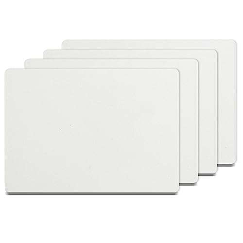 PYD Life 4 Pack Sublimation Photo Frame Home Decor Blanks 10" x 8" Rectangular 0.6 Inch Thickness MDF Hardboard White Wall Hanging with Stand for