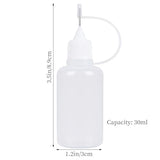 Bantoye 10 Pcs Needle Tip Glue Bottle Applicator DIY Quilling Tool Precision Tip Glue Plastic Liquid Dropper Bottles (30 ml) Bantoye