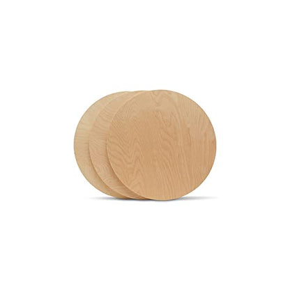 Wood Circle Disc 6 inch Diameter, 1/2 inch Thick, Birch Plywood, Pack of 1 Unfinished Round Wooden Circles for Crafts by Woodpeckers