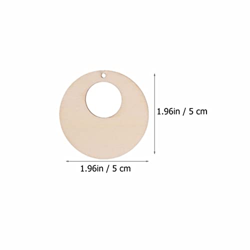 EXCEART 180 Pcs DIY Earrings Unfinished Wooden Earrings Lip Gloss Kits Blank Wood Charms DIY Wooden Earrings Charms Natural Wood Pendants Jewelry EXCEART