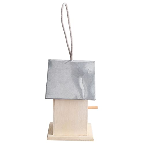 SUPVOX Outdoor Bird House Woodpecker House Cottage Bird House Unfinished Wood Birdhouse Hanging Bird House Garden Hanging Bird Nest Butterflies House SUPVOX