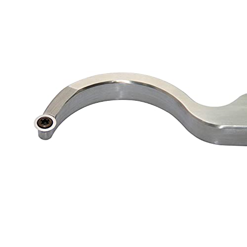 Swan Neck Hollower 10 Inches Wood Turning Tool Carbide Tipped Lathe Chisel Tool Bar with Ci5 8.9mm Round Carbide Insert Cutter for Wood Hobbyist or Asieg Tool