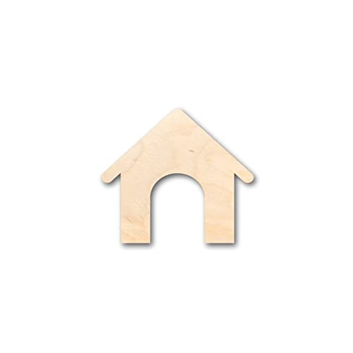 Dog House Wood Craft Unfinished Wooden Cutout Art DIY Wooden Signs Inspirational Wall Plaque Rustic Woodshop Garage Wall Decor for Home Laundry Room Arupkeer