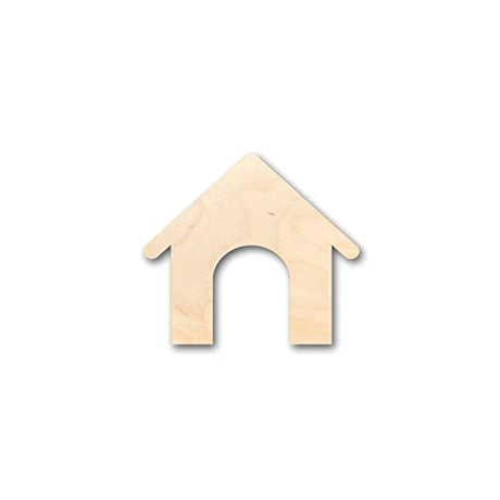 Dog House Wood Craft Unfinished Wooden Cutout Art DIY Wooden Signs Inspirational Wall Plaque Rustic Woodshop Garage Wall Decor for Home Laundry Room Arupkeer