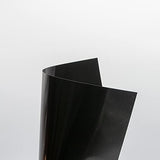 Opaque Black Plastic Sheets, 7.5mil (.0075") 12” X 12” Craft Plastic Film, PET Stencil Material, Glossy and Flexible Plastic Sheet for Crafts, neglex