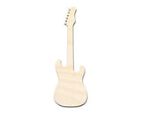 Unfinished Wood Electric Guitar Shape - Craft - up to 36" 8" / 1/4" 24 Hour Crafts