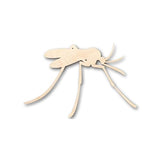 Unfinished Wood Mosquito Shape - Insect - Animal - Wildlife - Craft - up to 24" DIY 8" / 1/8" 24 Hour Crafts
