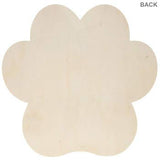 14 Inch Paw Print Wood Shape Unfinished DIY Cutout Craft Projects Home School Parties onlinepartycenter
