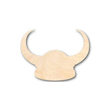 Unfinished Wood Viking Hat Shape - Football - History - Craft - up to 24" DIY 12" / 1/4" 24 Hour Crafts