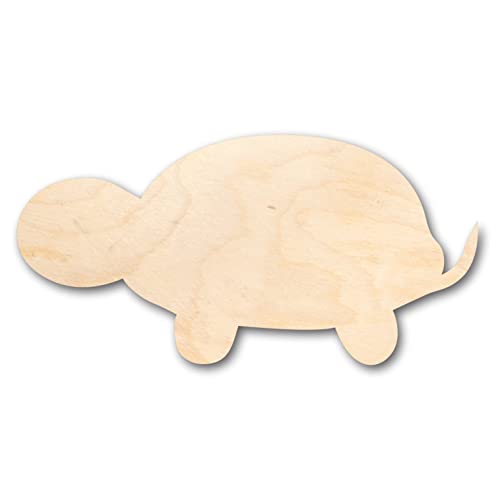 Unfinished Wood Cute Turtle Shape - Craft - up to 36" DIY 14" / 3/4" 24 Hour Crafts