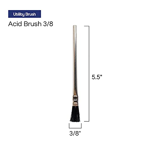 Pro Grade - Acid Brushes - 72 Count 3/8" Boar Hair Acid Flux Brushes Pro Grade