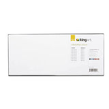 KINGART Premium Original Gold Series Handcrafted Golden Taklon Multimedia Artist Brushes, Gift Box, Set of 10, Black Gloss Handle, for Oil, Acrylic, KINGART