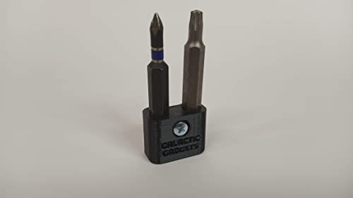 MAGNETIC Bit Holder for DEWALT 20V Drill or Craftsman V20 Drill - Side Mounted - Strong Magnets - Low Profile Design - Galactic Gadgets Galactic Gadgets