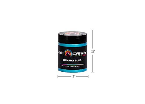 Eye Candy Mica Powder Pigment “Okinawa Blue” (25 gr) Multipurpose DIY Arts and Crafts Additive | Natural Bath Bombs, Resin, Paint, Epoxy, Soap, Nail - WoodArtSupply