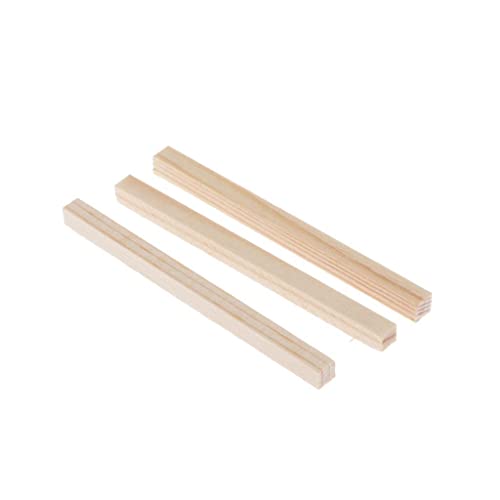 Baoblaze Unfinished Unfinished Woodcraft Rectangle Wooden Dowel Rod Blocks, 60mm 50Pack - WoodArtSupply