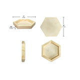 6 Pieces 6'' x 7'' Unfinished Wooden Hexagon Painting Panel Boards for Crafts, Blank Wood Canvas Panels for Pouring Art Cregugua