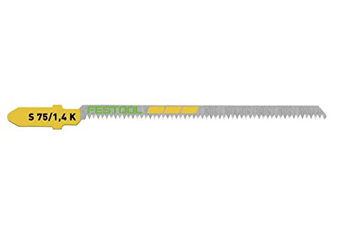 Festool 204267 Jigsaw Blade S 75/1,4 K/5 for Curve Cuts in Wood 5-Pack - WoodArtSupply