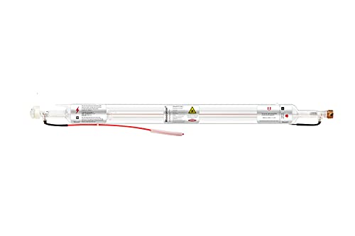 Mssoomm 50W 50 watt Co2 Laser Tube Length 800mm Dia 55mm with Metal Head 3000hr Service Life for CO2 Laser Cutter and Engraver Machine - WoodArtSupply