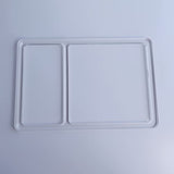 Rectangle 2 Pocket Valet Tray Router Templates, Clear Acrylic Template, Woodworking Router Template Phocaea