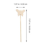 Operitacx 6pcs Make Your Own Princess Wands Fairy Wands DIY Crafts Fairy Wand Sticks Unfinished Wooden Princess Fairy Wands for Girls Princess Art Operitacx