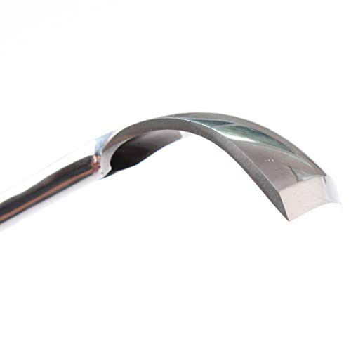 Stryi Long Bent Gouge 1.6 In BG40, Handmade Wood Carving Large Gouge For Two Hands, Deep Cuts Gouge, Volume Wood Cutting Tool, Kuksa Spoon Bowl StryiCarvingTools