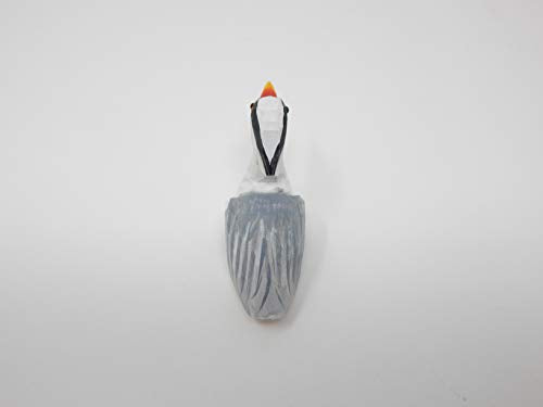 Stork Crane Heron Figurine Statue Baby Shower Decor Art Miniature Wood Carving Sculpture Small Animal Selsela