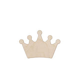 Princess Crown Wood Craft Unfinished Wooden Cutout Art DIY Wood Sign Inspirational Wall Plaque Classic Wood Wall Hanging Decor for Home Living Room Arupkeer