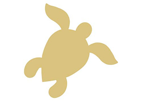 Sea Turtle Cutout Unfinished Wood Nautical Decor Beach House Decor Animal Door Hanger MDF Shaped Canvas Style 3 Diverse Woodworking