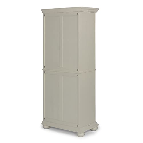 homestyles Dover 71.5 Inches High by 30 Inches Wide with Drawer and Adjustable Shelves White.