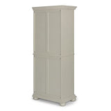 homestyles Dover 71.5 Inches High by 30 Inches Wide with Drawer and Adjustable Shelves White. homestyles